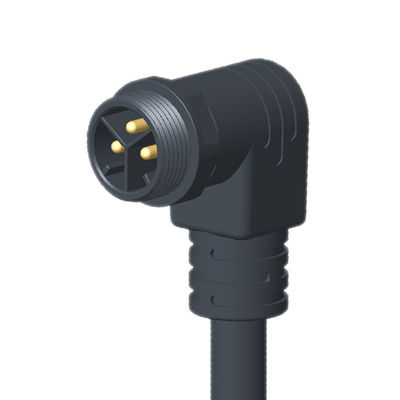 एलईडी प्रकाश व्यवस्था के लिए IP67/IP68 M25 कोहनी जलरोधक केबल कनेक्टर